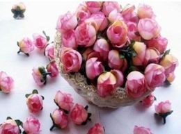 Type3 100pcs pink Roses Artificial Silk Flower Heads Wedding Bridal Bouquet romantic Decoration 118quot8731856