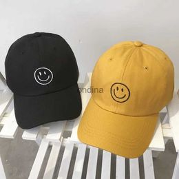 Ball Caps Summer Smile Face Baseball Caps Unisex Sun Protection Embroidery Snapback Hats Streetwear Cotton Dad Hat Cap for Men Women YQ240117