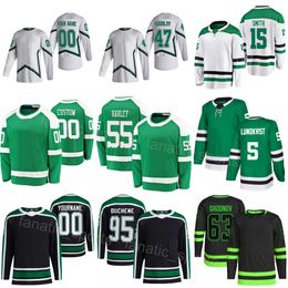 Stitch Hockey Mens Child Women 5 Nils Lundkvist Jersey 15 Craig Smith 95 Matt Duchene 47 Radulov 55 Thomas Harley 63 Evgenii Dadonov 4 Miro Heiskanen Reverse Retro