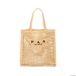 wholesale Designer tote Raffias beach bags Women's mens summer Straw triangle bag Luxurys handbag cross Body fashion bag classic travel Shoulder Shopper clutch 24