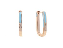 Hoop Huggie Tiny Rose Gold Colour Neon Enamel Earrings Trendy Geometric Statement Square Earring Fashion Jewellery Brincos5617422