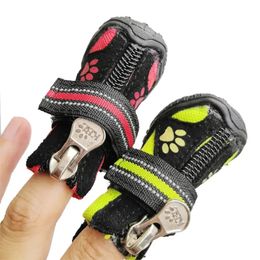 Waterproof Small Big Dog Golden Retriever Boots Winter Warm Windproof and Anti Slip Soft Bottom wear resistant 8 Size Pet Shoes 240117