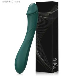 Other Health Beauty Items Soft Silicone Vibrator for Women Vagina Massager Powerful Dildo 10 Speeds Clitoris Stimulator Female Adults Goods Q240117