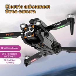 RC Drone With Adjustable Triple Camera,Brushless Motor,Optical Flow,One Key Take Off And More,RC Drone Toy