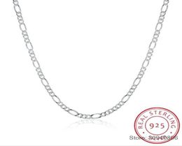 2021 SMTCAT 925 Sterling Silver 2MM Figaro Chains Necklace Fine Jewelry r Chain Necklaces 16 24 249U3099854