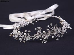 Sparkly Sequins Bridal Headpieces Headwear For Wedding Parties Silver Rhinestones Headband Women Hair band Headdress Hair Accessor1452881