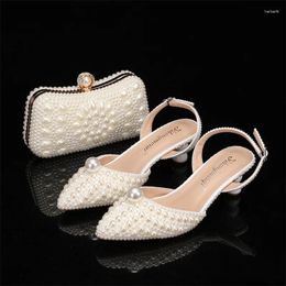 Dress Shoes 2024 Autumn Shaped Heels High Slim Shallow Mouth Water Diamond Women's Single Wedding Bridal