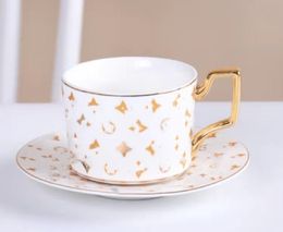 Cross-Border Moroccan Style Ceramic Coffee Cup European Style Coffee Cup and Saucer Set Household Tea Cup