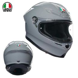 Full Face Open New Agv Motorcycle Helmet Ks Full Helmet Four Seasons Male and Female Cycling Motorcycle Full Cover Running Helmet Anti Fog Lightweight 4AAL