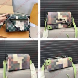 Designer men bag Steamers chain mailman bags Mini Soft Trunk box bag top quality Shoulder crossbody wallet Damier Checkerboard camouflage Hobo purses M24581 M83172