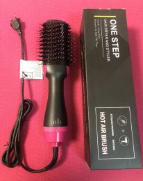 3 in 1 Hair Dryer Brush One Step Hot Air Brush Volumizer Blow Straightener Curler blowdryer brush Curling Iron Hair Styler Comb hot01