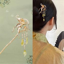 Hair Accessories Headwear Girl Tassel Chinese Style Ancient Hairpin Butterfly Hanfu Sticks