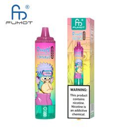 Original Fumot facotry Disposable Vape RandM Tornado 15000 Puffs Large Capacity 25ml Multi Colour Device oil & power indicator Free Shipping 41 Colours