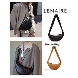 Top quality Lemaire Shoulder Bag Designer Fashion Horn Bun Kesong Sheepskin One Oblique Span Dumpling Small Genuine Leather Crossbody Underarm Bags Purse