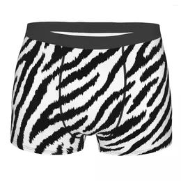 Underpants Men's Boxer Shorts Panties Zebra Skin Colourful Pattern Animal Soft Underwear Male Funny S-XXL