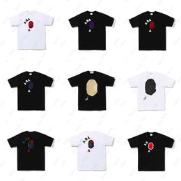 Mens Fashion Graphic Tee Shirts Mens Designer T Shirt High Street Tide Brand Classic Pattern Decoration Short Sleeve Round Neck Men T Shirt