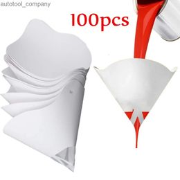 New Paint Philtre Paper 10x19 cm 100 Microns Car Paint Spray Mesh Paper Philtre Funnel Strainer Disposable Conical Straining Funnel