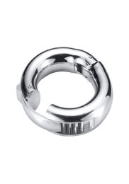 Metal Cock Ring Ball Stretcher Scrotal Bondage Cock Rings Male Penis Cage Adjustable Chastity Devices Sex Toys For Men6687536