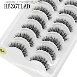 False Eyelashes Wholesale 10 pairs 3D Mink False Eyelashes Messy Dense Lashes Short mink eyelashes Makeup Fake Eyelashes Extension Q240117