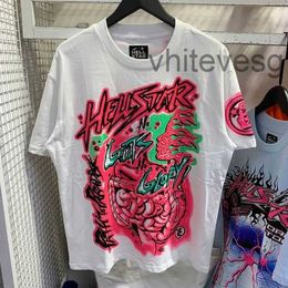 Men's t Shirts Hellstar Shirt Electric Kid Short Sleeve Tee Washed Do Old Black Hell Star Tshirt Men Women Clothing 37RF