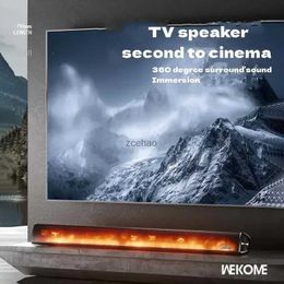 Bookshelf Speakers HiFi 360 Stereo TV Sound Bar Speaker Home Theatre Audio Game Subwoofer Soundbox Flame Atmosphere TF Card Bluetooth Soundbar