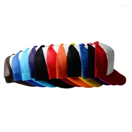 PCS/Lot Sublimation Blanks Trucker Hat Advertising Custom Adult Cotton Baseball Mesh For Machine