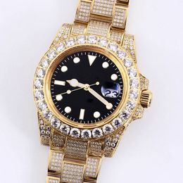 Diamond Watch Mens Watches Automatic Mechanical Sapphire 40mm With Diamond-studded Steel Bracelet Luminous Designer Wristwatch Montre de Luxe