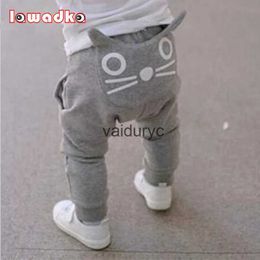 Trousers Cute Cartoon Pattern Baby Pants Boys Harem Pants Cotton Owl Trousers Spring and Autumn H240508
