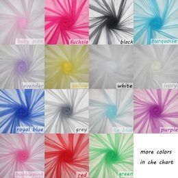 160cm*10meters/Lot Nylon Mesh Fabric Soft Tulle Baby Tutu Party Decoration Girls Birthday Wedding Dress DIY Materials 240116