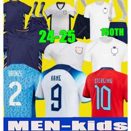 23 24 25 Euro Cup Englands Jersey BELLINGHAM Home Away Soccer Jerseys RICE SAKA FODEN RASHFORD STERLING STONES GREALISH KANE Men Kids Fans Player Football Shirt 542