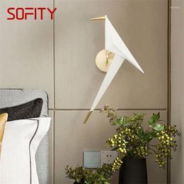 Wall Lamp AFRA Nordic Bird Shade LED Decorative Fixtures Modern Sconce Lights For Home Living Room Corridor