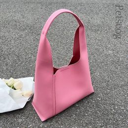 Evening Bags Luxury Designer Female Shoulder Bag Fashion Trend Underarm Hobo Tote Travel Handbags Solid Colour Women's Bucket 2024