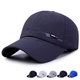 Ball Caps Luxury Brand Sports Running Sweat Baseball Cap Male Fashion Canada Golf Caps Quick Dry For Men Women Solid Snapback Bone Hats YQ240117