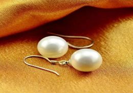 Elegant Round Imitation Pearl Drop Earrings For Bride Women Engagement Wedding Graceful Accessories Fashion Classic Earrings Cheap1299624