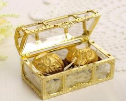 Favor Holders Party favors Candy Box Treasure Chest Shaped Wedding European style Celebration Gorgeous Shining Boxes4583018