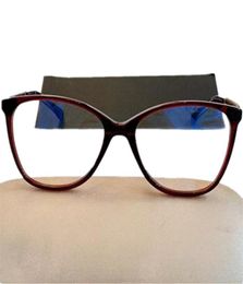 Fashion New Women Optical Glasses Frame 5416140 Chain Leather Desig Leg plank Rectangular fullrim for Prescription fullset case8138449