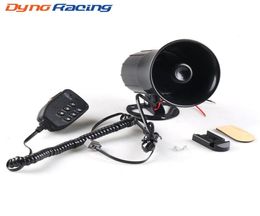 12V 50W 120dB 6 Sound Car Warning Alarm Loud Speaker Siren Air Horn Loudspeaker with MIC Microphone for Automobile Motorcycle2967281