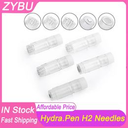 Hydrapen H2 50Pcs Needle Cartridges 3ml Containable Screw Port Dermapen MTS Tips 12 Pins Nano-HR Nano HS Hydra Derma Dr Pen Replacement Microneedling Cartridge