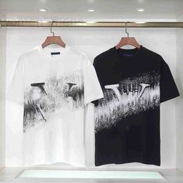 Men's T-Shirts designer Designer 23ss white black t shirt for men ts cotton breathable fashionable and versatile trendy comfortable new unisex clothing Size S-4XL OF6I