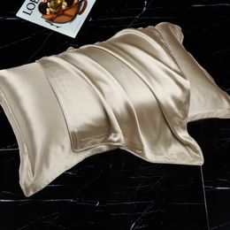 2PC 25 Momme Natural Mulberry Silk Pillow Case 6A Pure Silk Decoration AB Side Envelope Cushion Cover New Luxury Pillow Case 240113