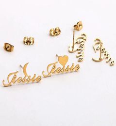 Personalised Moon Star With Name Earrings Custom Name Earings Fashion Jewellery Friend Gifts Bff Boucle D039oreille Femme6026961