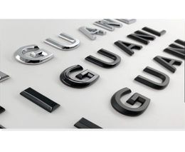 For TIGUAN Car Styling Refitting Middle Hood Trunk Logo Badge Sticker Chrome Matte Glossy Black 3D Font Letters Emblem9610153