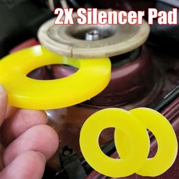 New 2X Silencer Pad Rubber Bushing Dampers Universal Front Strut Tower Mount Suspension Shock-Absorbing Bearing Washer Over Bumps