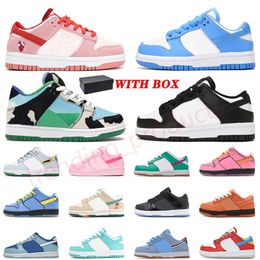 Designer Kids Running Shoes Traviss Scottss Low Boys Girks Classic Black White Grey UNC Sneakers Syracuse Triple Pink University Red Phillies Children Trainers