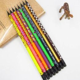 wholesale Black Wood Pencil Painted HB Pencils with Erasers for School Office Writing Supplies ZZ