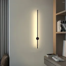 Wall Lamp LED Sconce Long 360° Rotation Light AC85-260V For Indoor Home Decor Bedroom Living Room Lighting Sofa Background