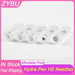 12Pins Nano-HR Nano HS Hydrapen H2 Needles 50Pcs Derma Hydra Pen Cartridges MTS Tips Screw Port 3ml Containable Needles Dermapen Hydra Replacement Heads