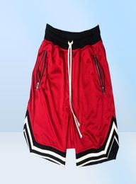 Fitness shorts men039s mesh short solid Colour stripe design fast dry Breathable fashion spring summer autumn muscle sports runn5713619