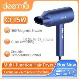 Electric Hair Dryer Deerma Professional Hair Dryer Multi-function Dual-use Automatic Induction 2000W Hair Dryers Free Shipping J240117