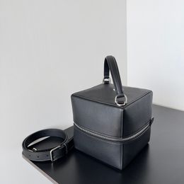 10A Designer Trunk Bigs Original Imported Calf Leather Handbags 16.5cm High Imitation Shopping Totes with Box